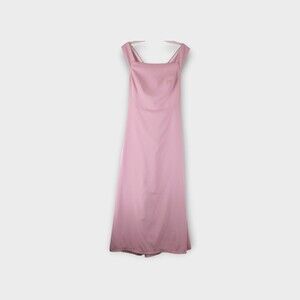 Dressy Collection Suede Rose Long Formal Gown Size 18 Bridesmaid Floor Length